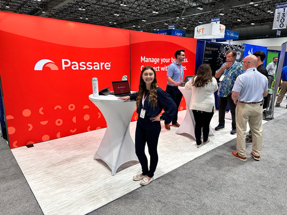 Sharaie at the Passare booth at ICCFA.