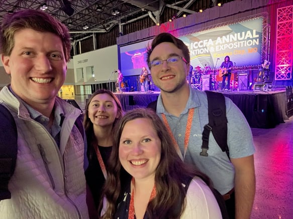 Our team at the Eagles cover band concert.