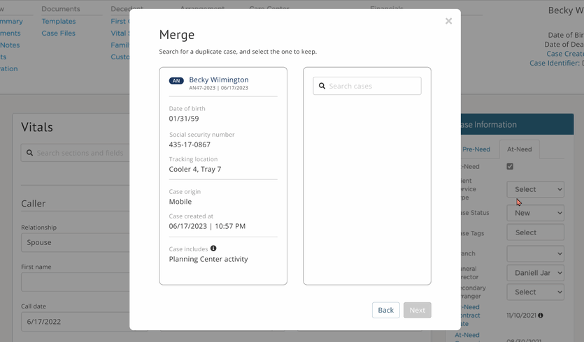 case merge 1