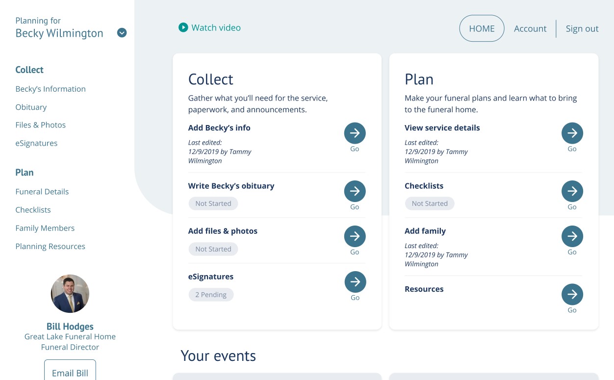 Planning-Center home page screenshot 