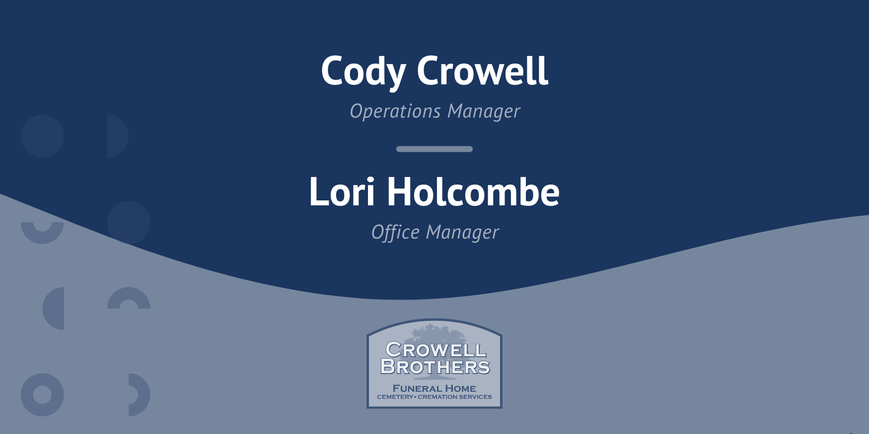 Testimonial Image - Crowell Brothers Funeral Home