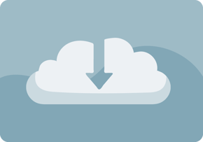 the cloud download icon