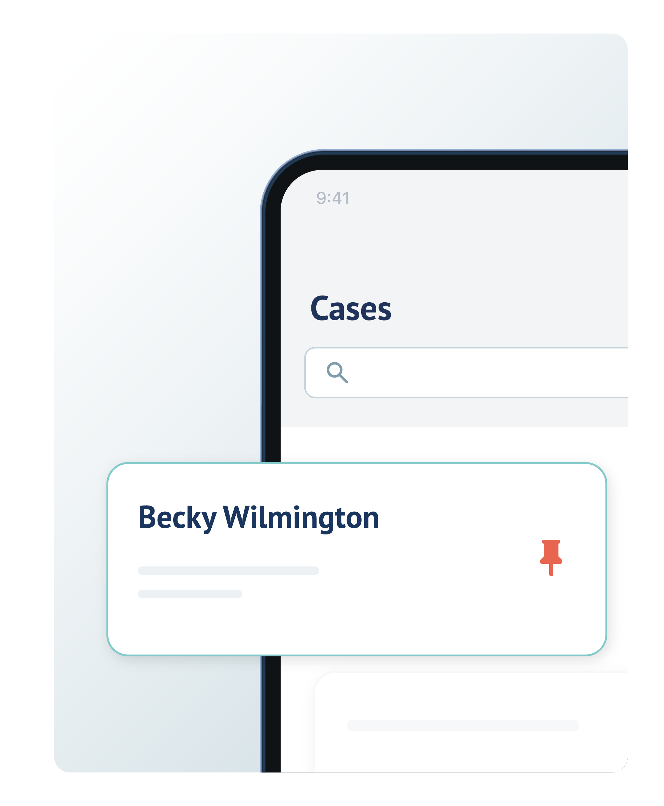 A mobile phone showing Passare Face ID sign-in
