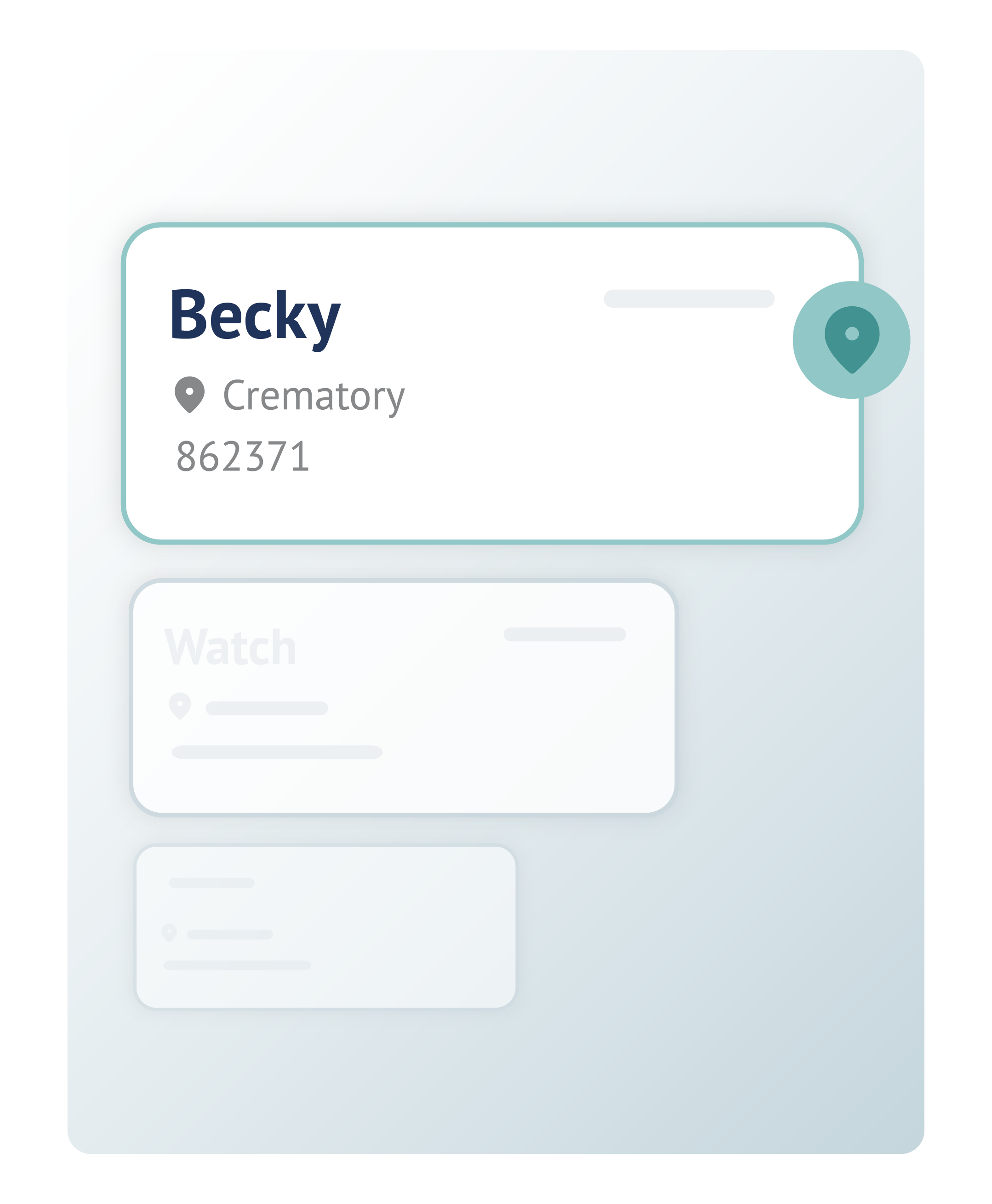 A mobile device displaying case tracking information