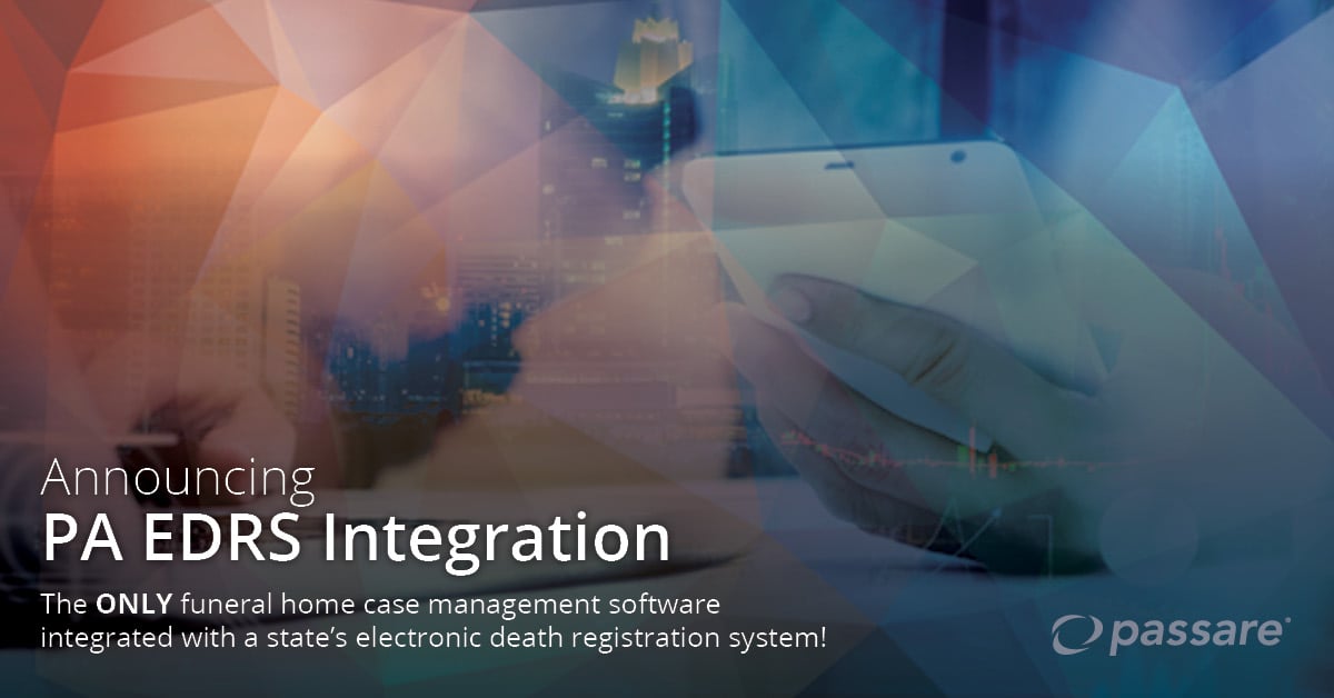 New Integration with Pennsylvania Electronic Death Registration System
