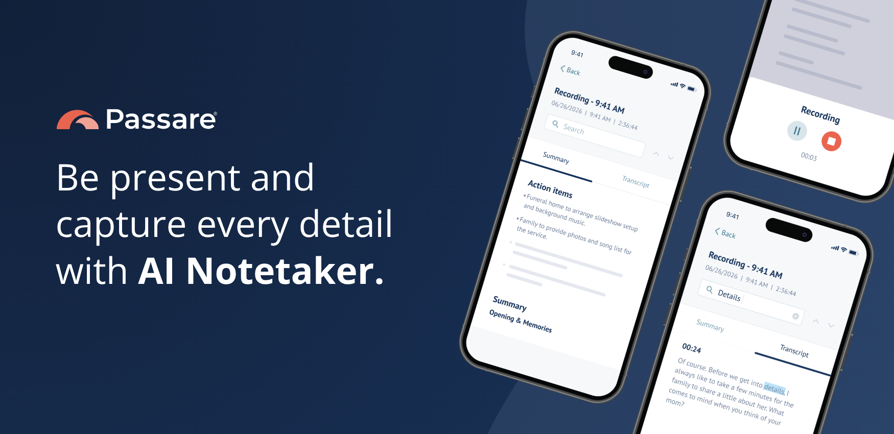 Passare launches AI Notetaker to help funeral directors stay present with families