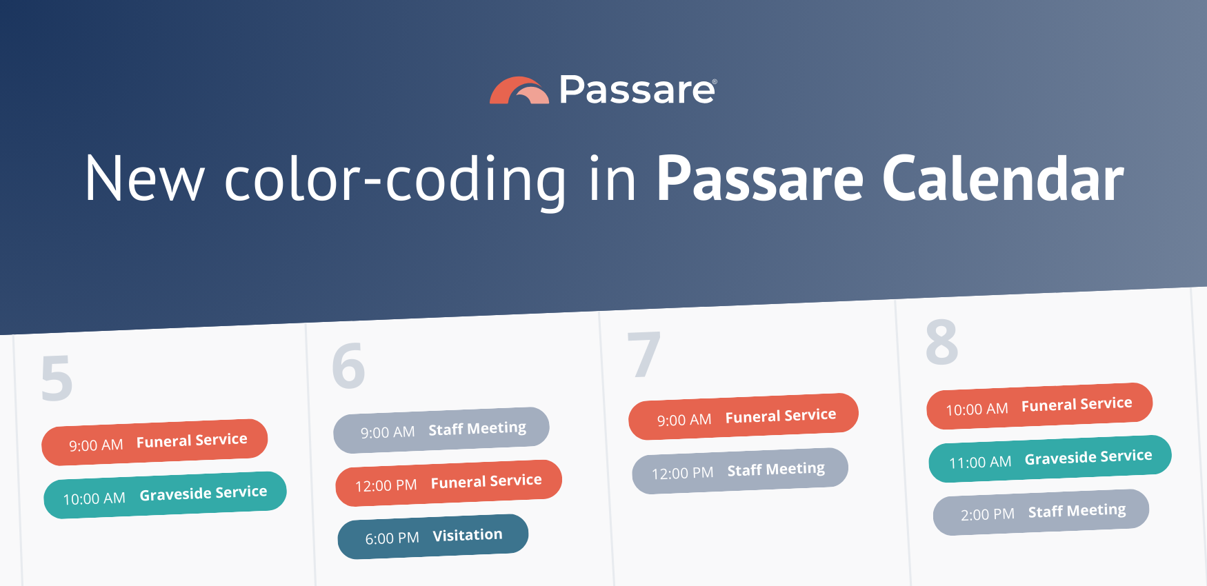 Passare improves popular Calendar feature with color-coding options